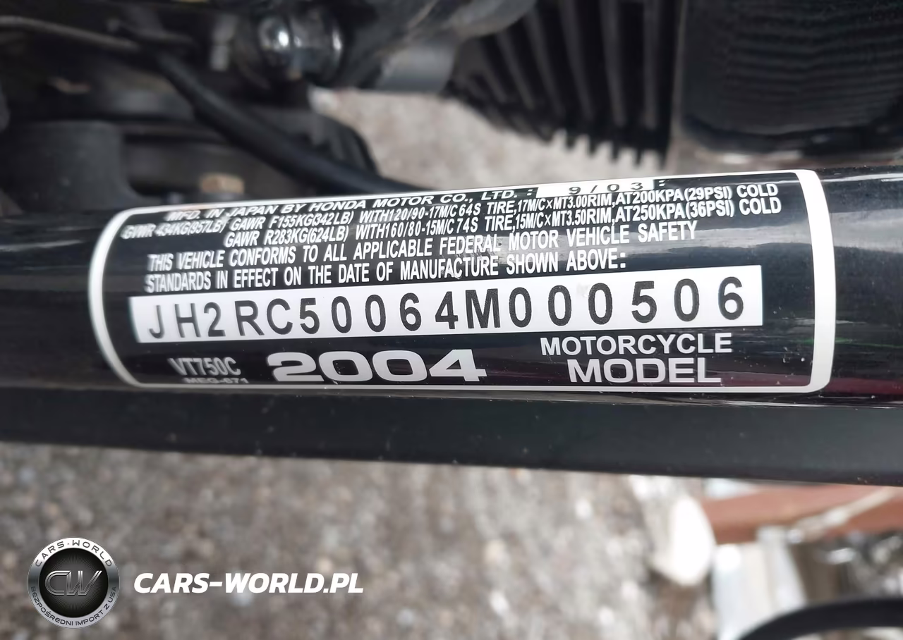 2004 Honda Vt750 C VIN:JH2RC50064M000506 - 10