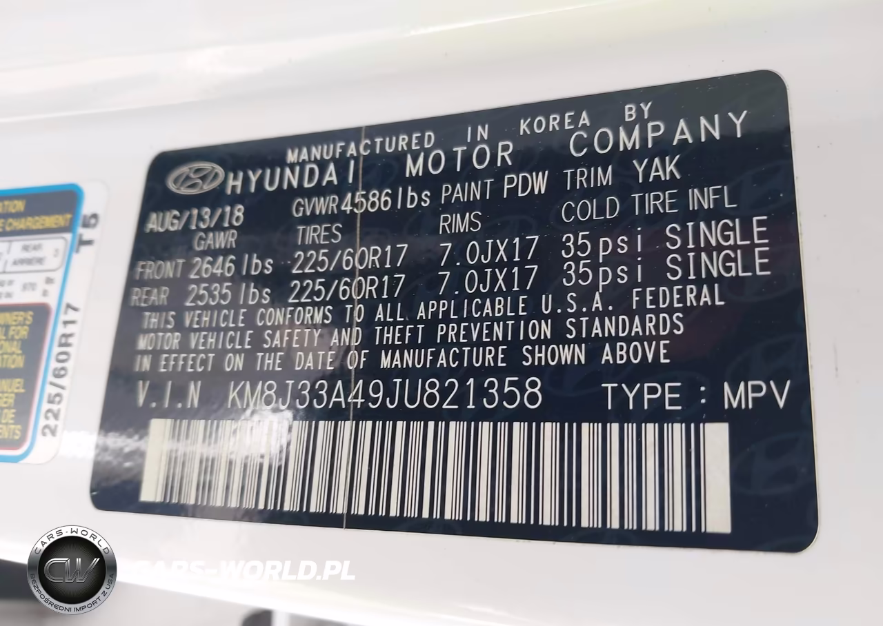 2018 Hyundai Tucson Sel VIN:KM8J33A49JU821358 - 9