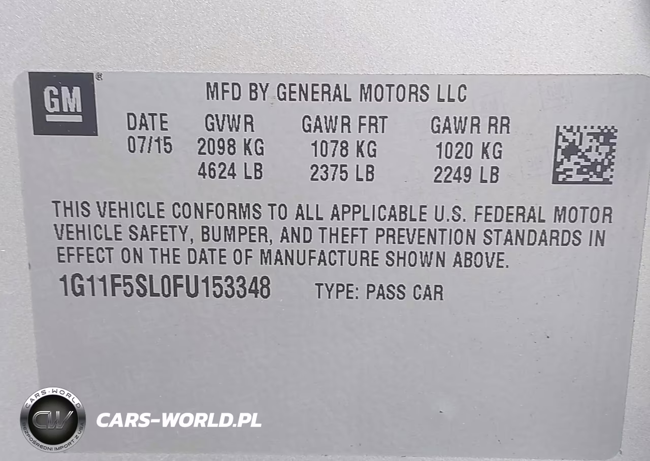 2015 Chevrolet Malibu 1Lz VIN:1G11F5SL0FU153348 - 9