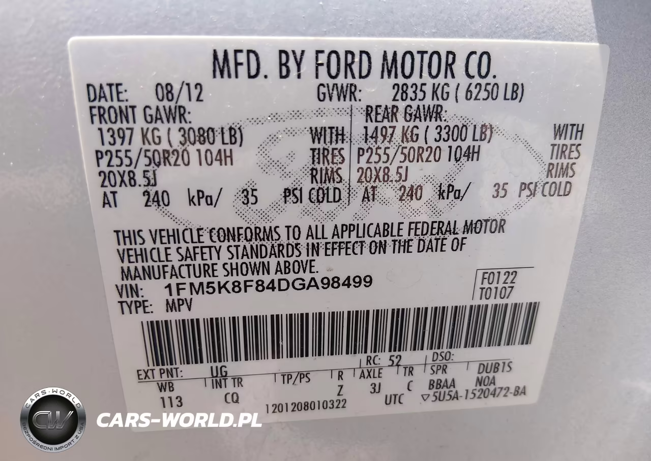 2013 Ford Explorer Limited VIN:1FM5K8F84DGA98499 - 9