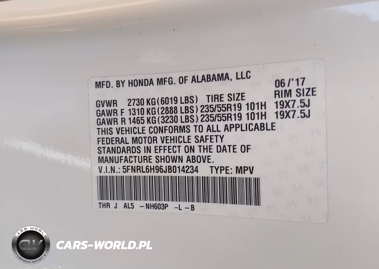 2018 Honda Odyssey Elite VIN:5FNRL6H96JB014234 - 9