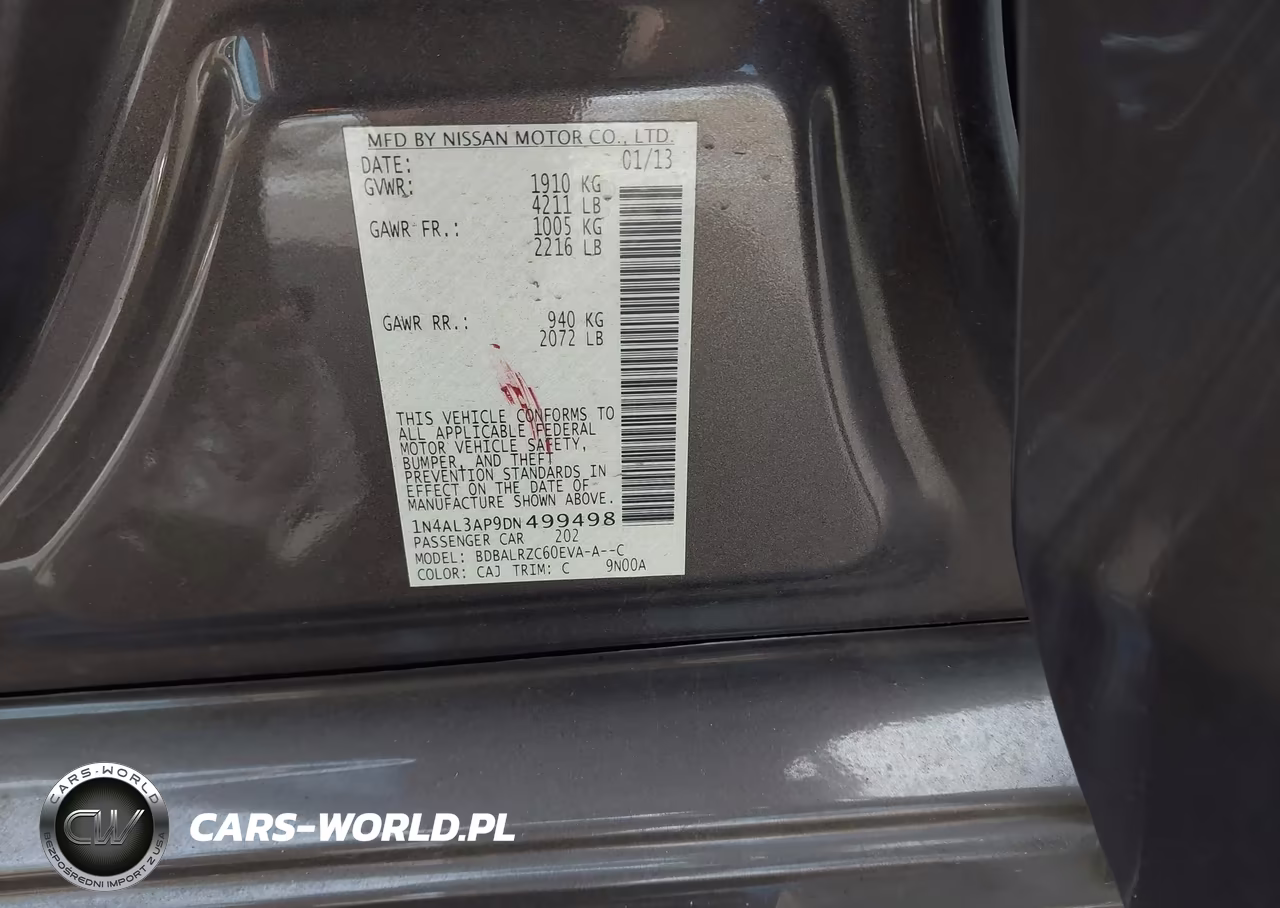 2013 Nissan Altima 2.5 S VIN:1N4AL3AP9DN499498 - 9