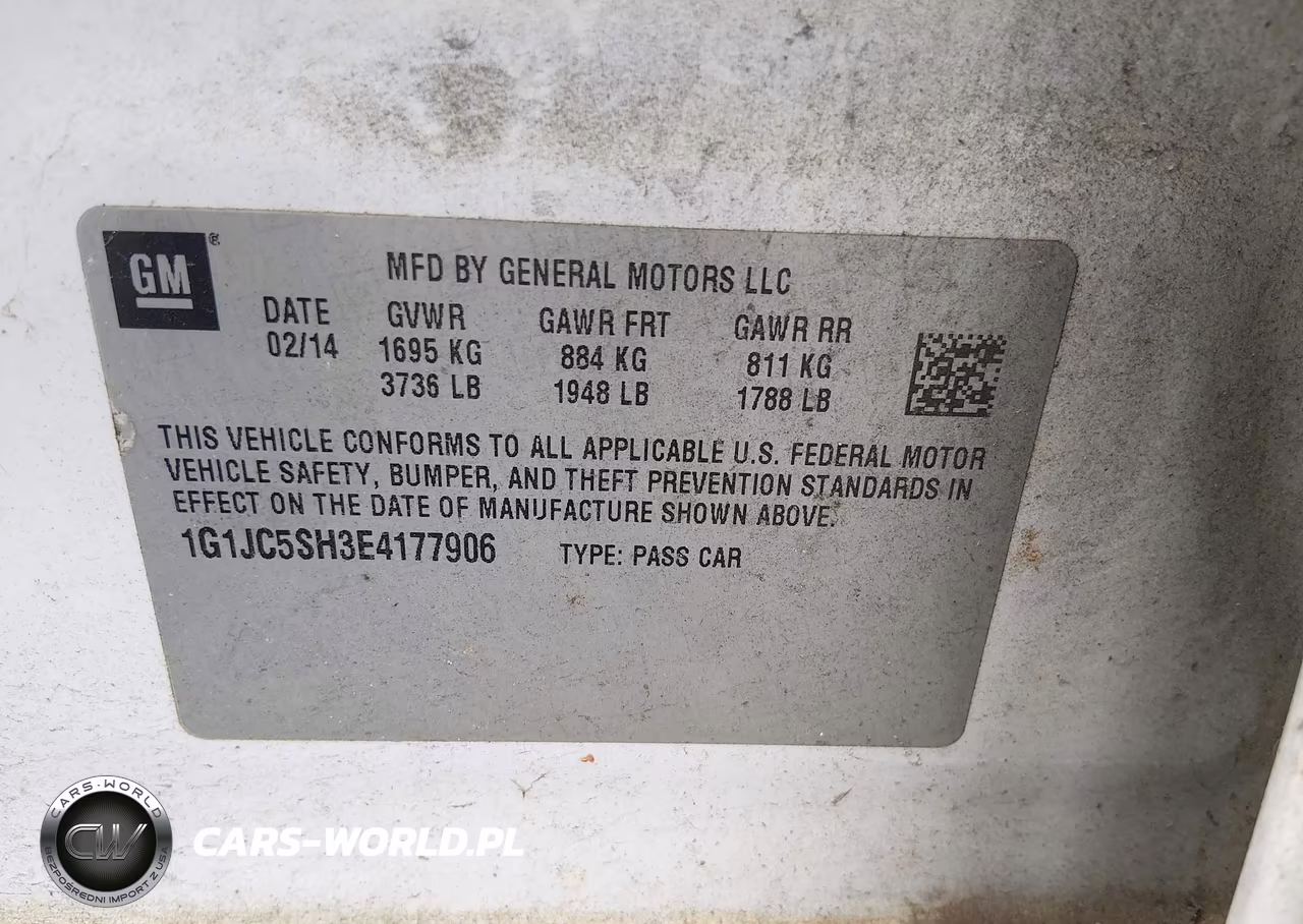 2014 Chevrolet Sonic Lt Auto VIN:1G1JC5SH3E4177906 - 9