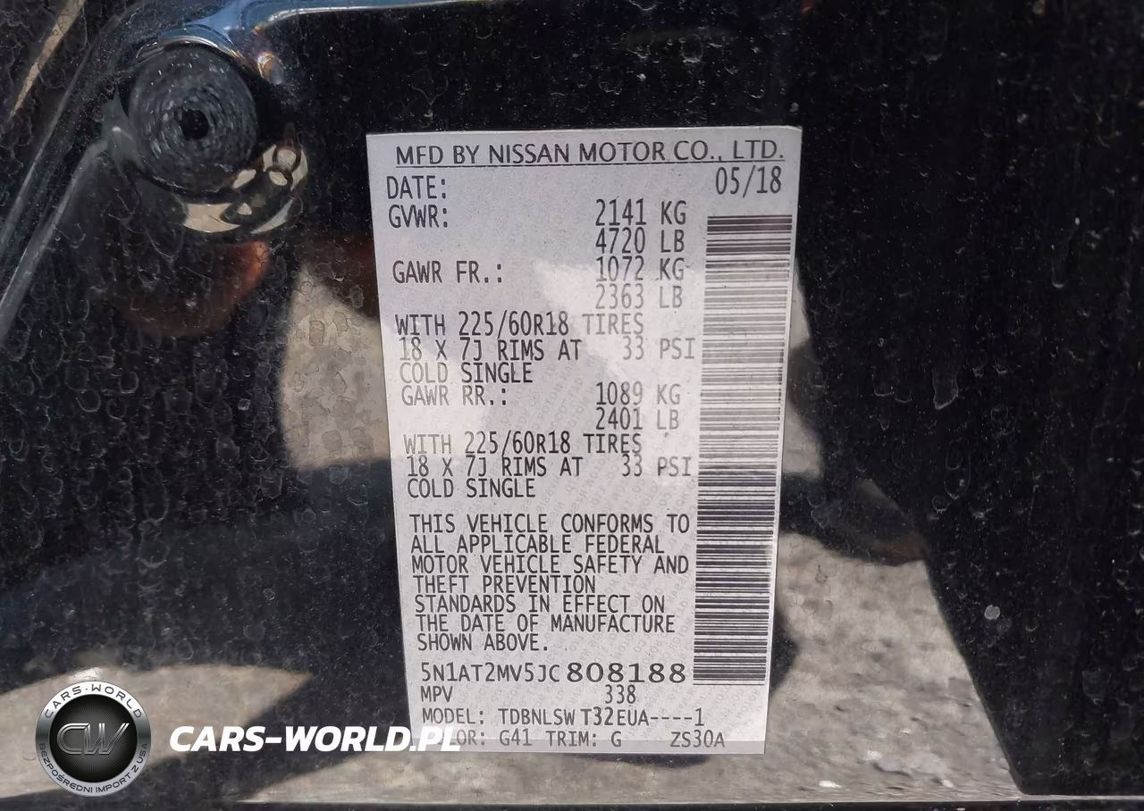 2018 Nissan Rogue Sl VIN:5N1AT2MV5JC808188 - 9