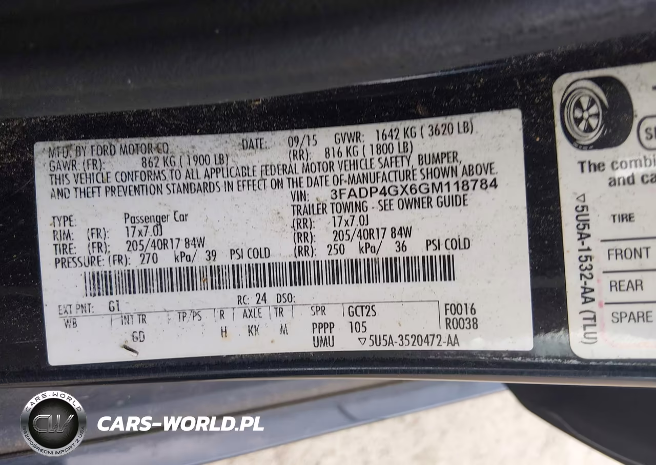 2016 Ford Fiesta St VIN:3FADP4GX6GM118784 - 9