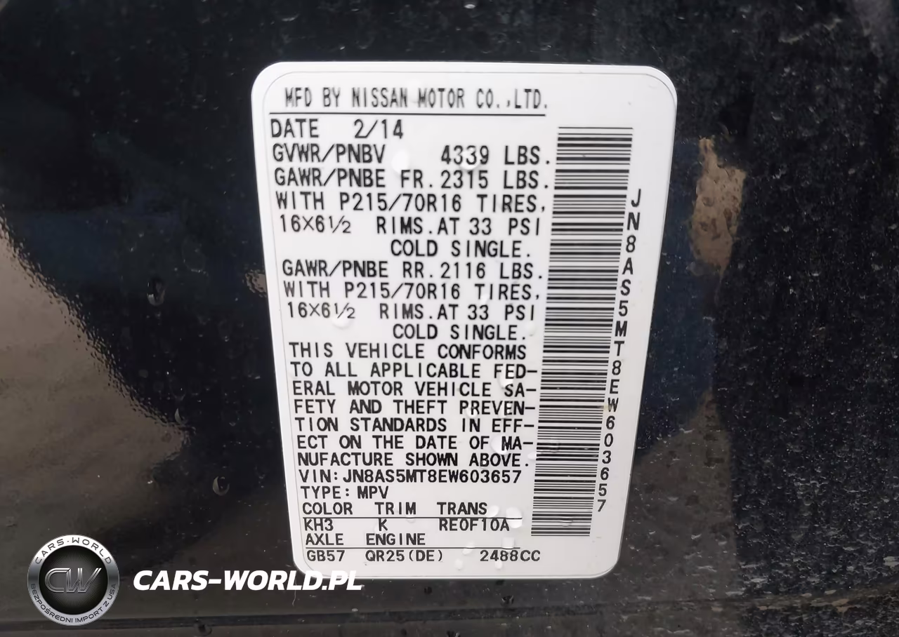 2014 Nissan Rogue Select S VIN:JN8AS5MT8EW603657 - 9