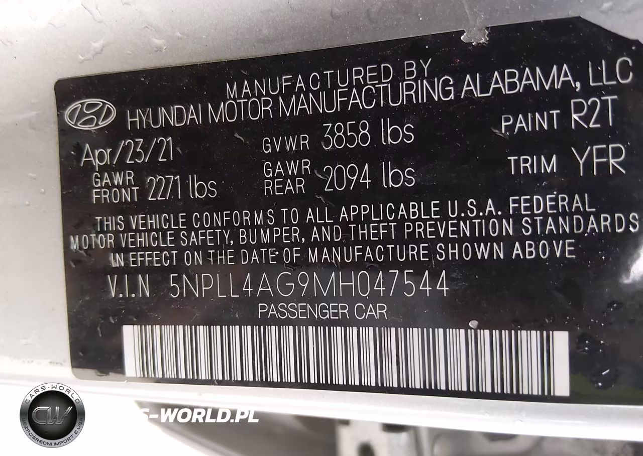 2021 Hyundai Elantra Se VIN:5NPLL4AG9MH047544 - 9
