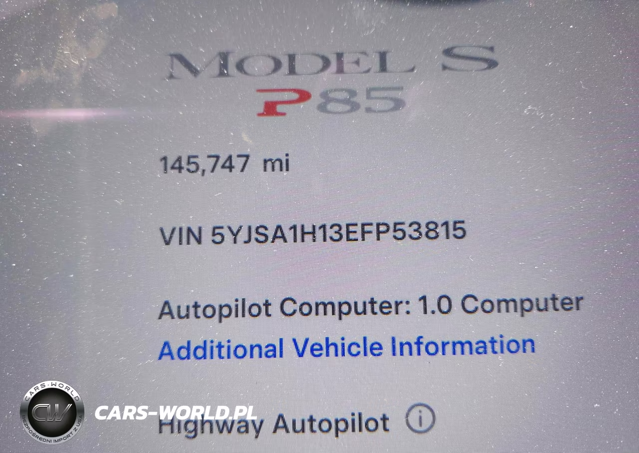 2014 Tesla Model S P85 VIN:5YJSA1H13EFP53815 - 11