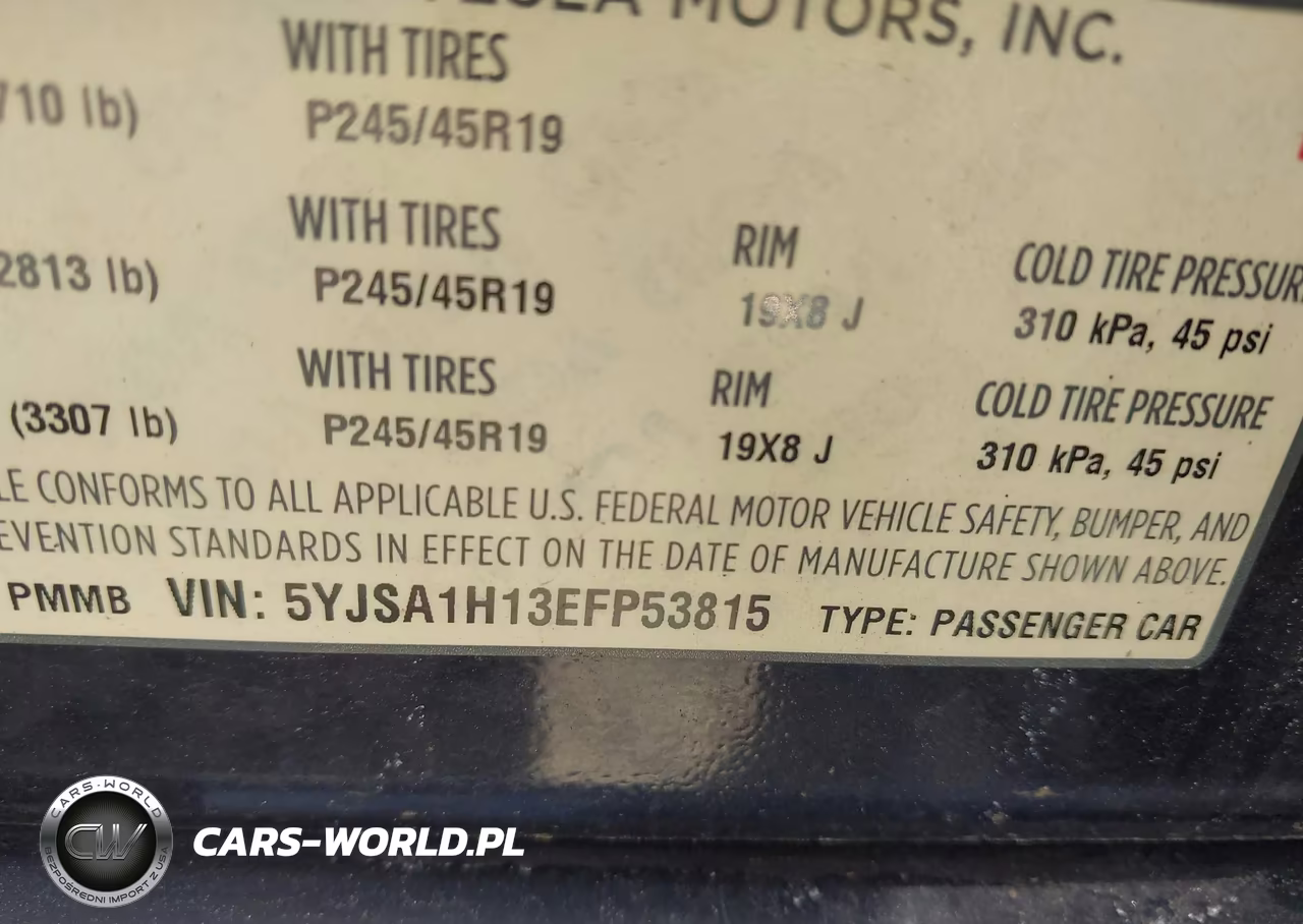 2014 Tesla Model S P85 VIN:5YJSA1H13EFP53815 - 8