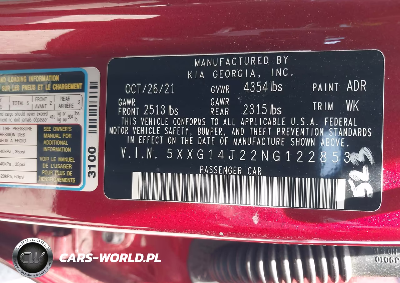 2022 Kia K5 Lxs VIN:5XXG14J22NG122853 - 9