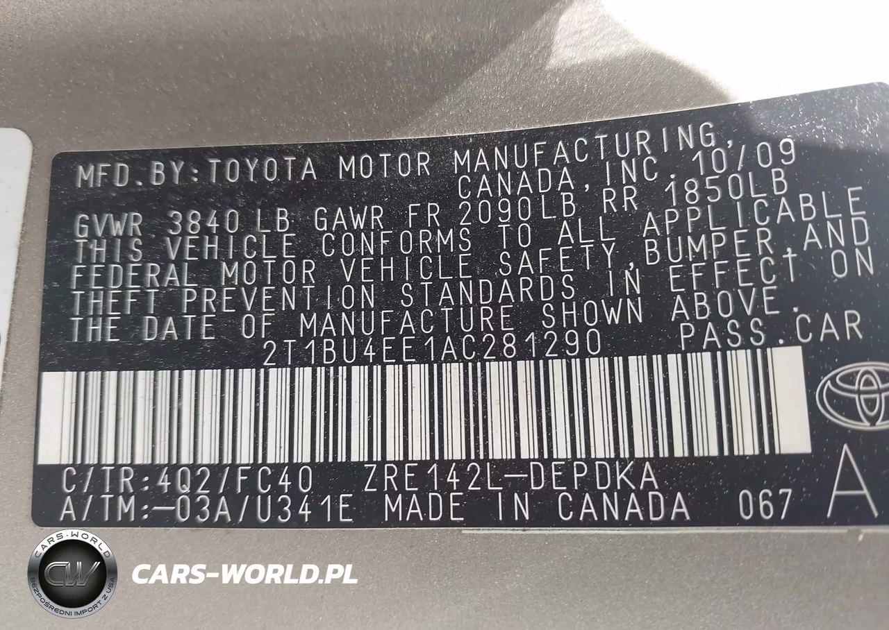 2010 Toyota Corolla Le VIN:2T1BU4EE1AC281290 - 9
