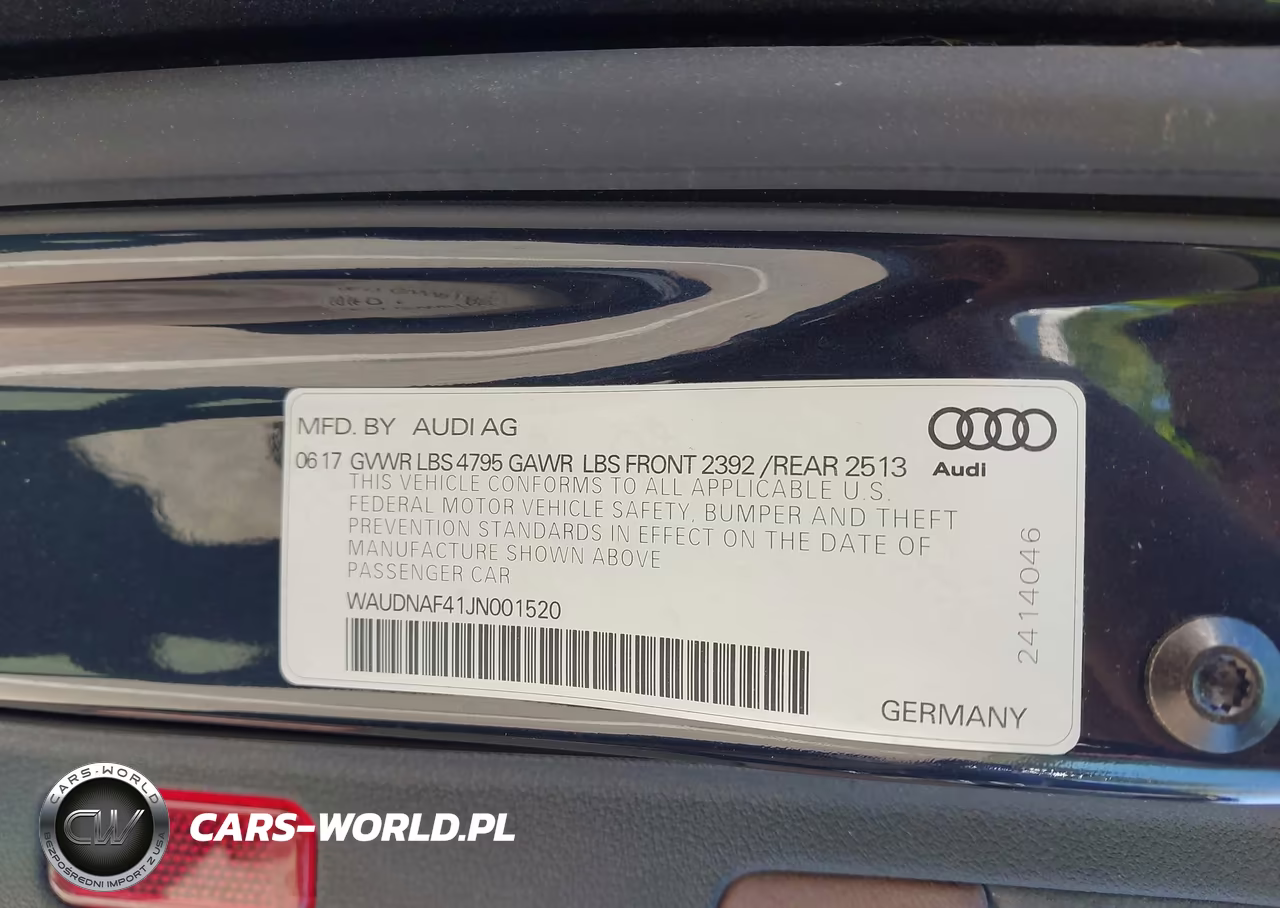 2018 Audi A4 2.0T Premium-2.0T Tech Premium VIN:WAUDNAF41JN001520 - 9