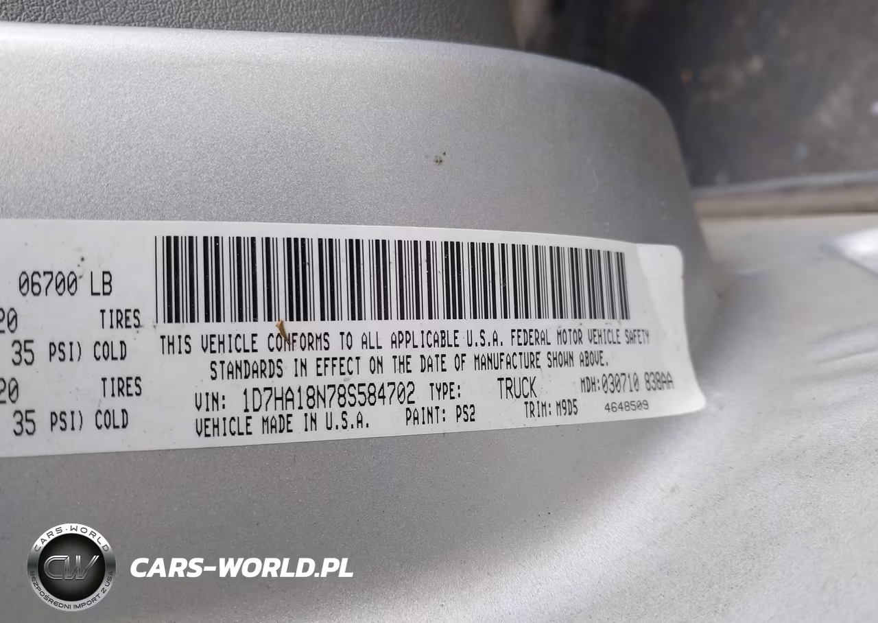 2008 Dodge Ram 1500 Slt VIN:1D7HA18N78S584702 - 9