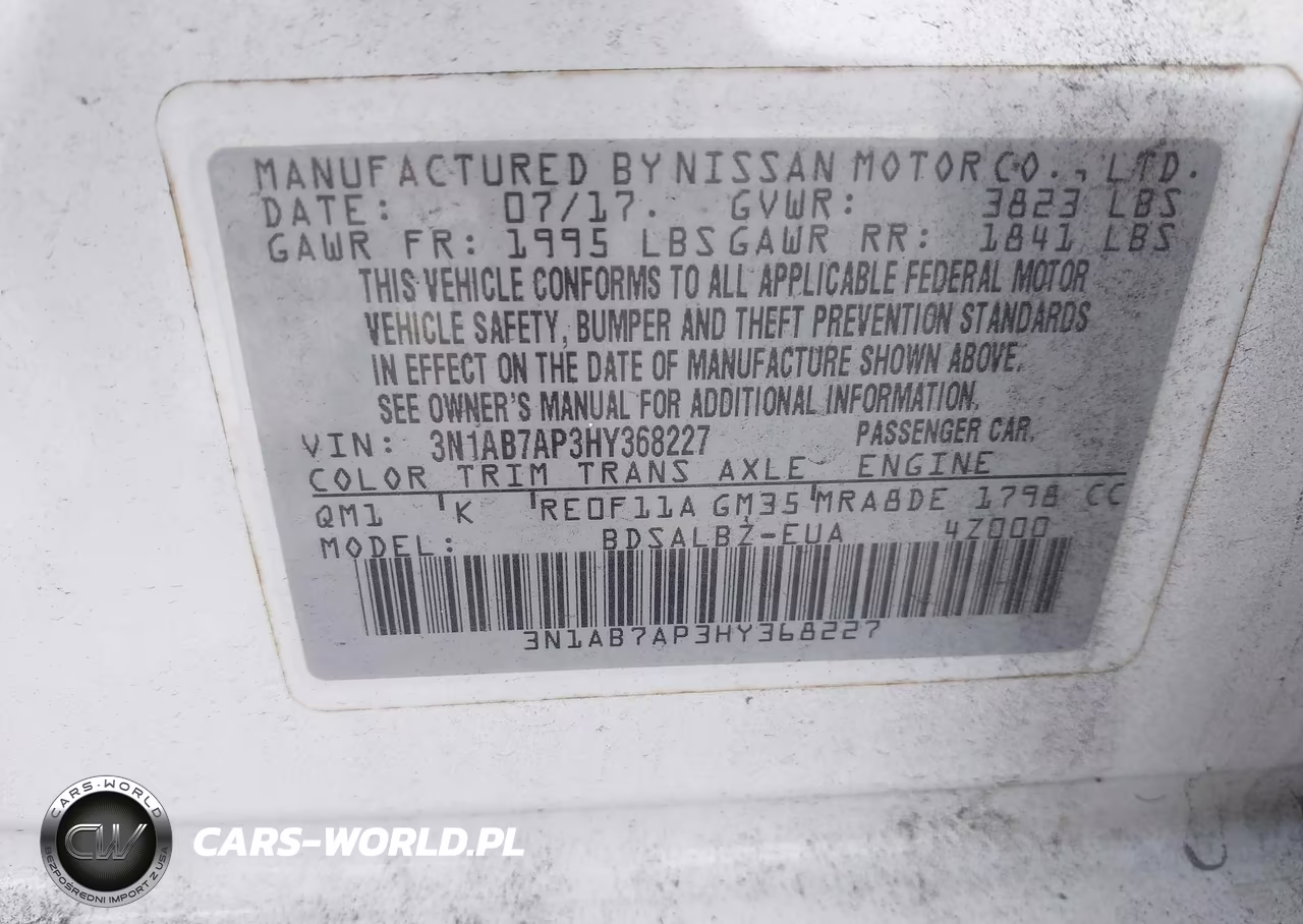 2017 Nissan Sentra S VIN:3N1AB7AP3HY368227 - 9