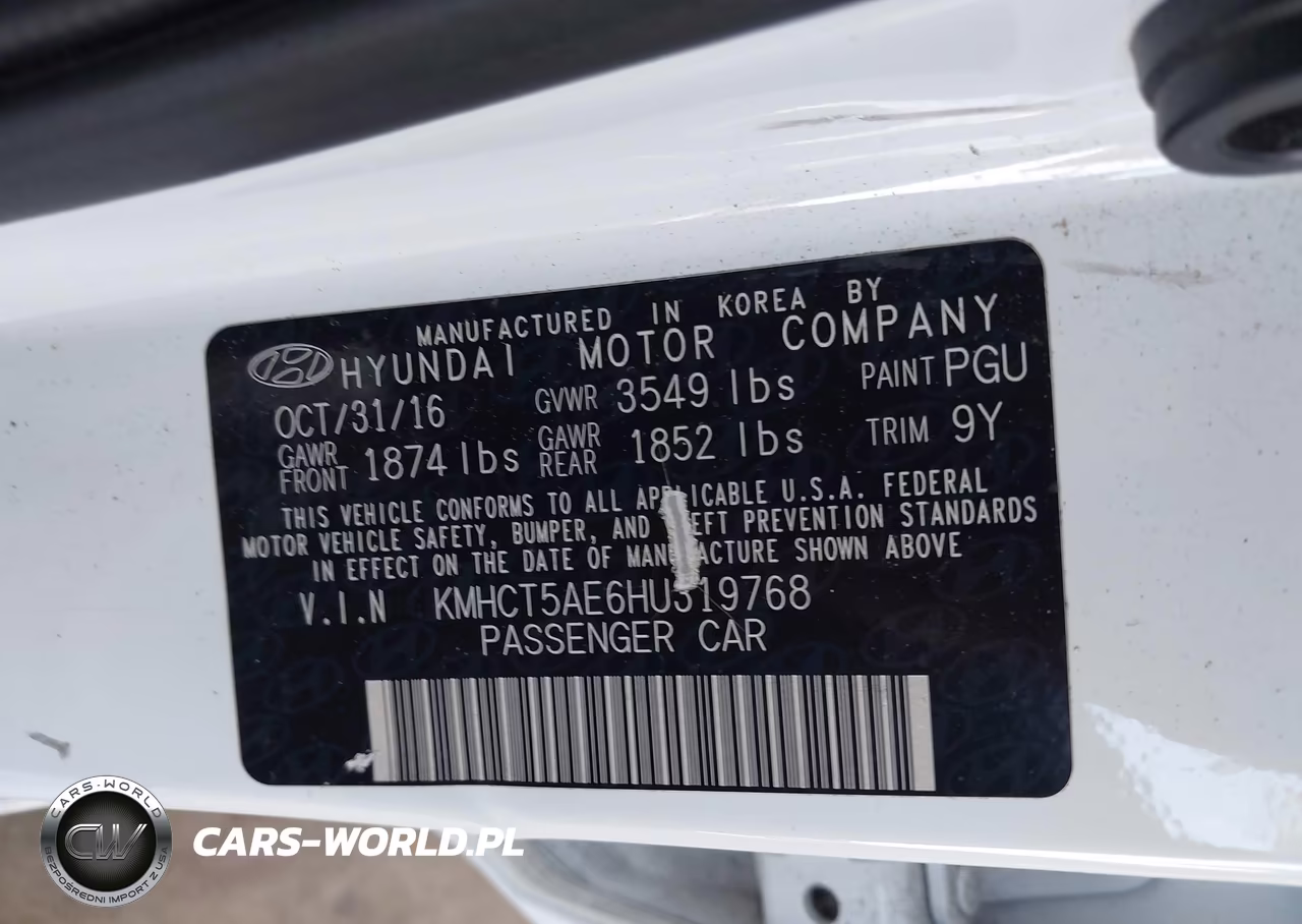 2017 Hyundai Accent Se VIN:KMHCT5AE6HU319768 - 9