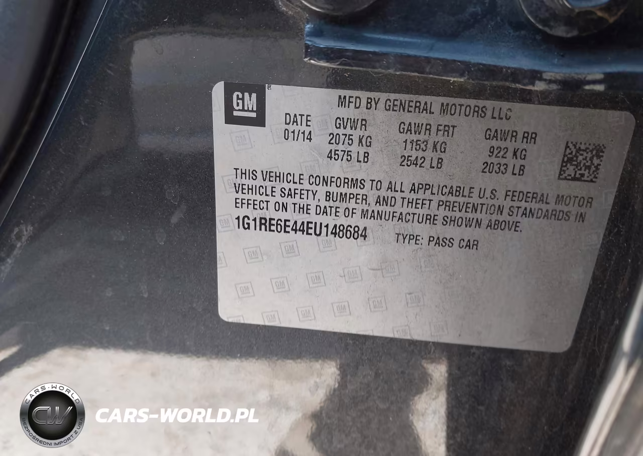 2014 Chevrolet Volt VIN:1G1RE6E44EU148684 - 9