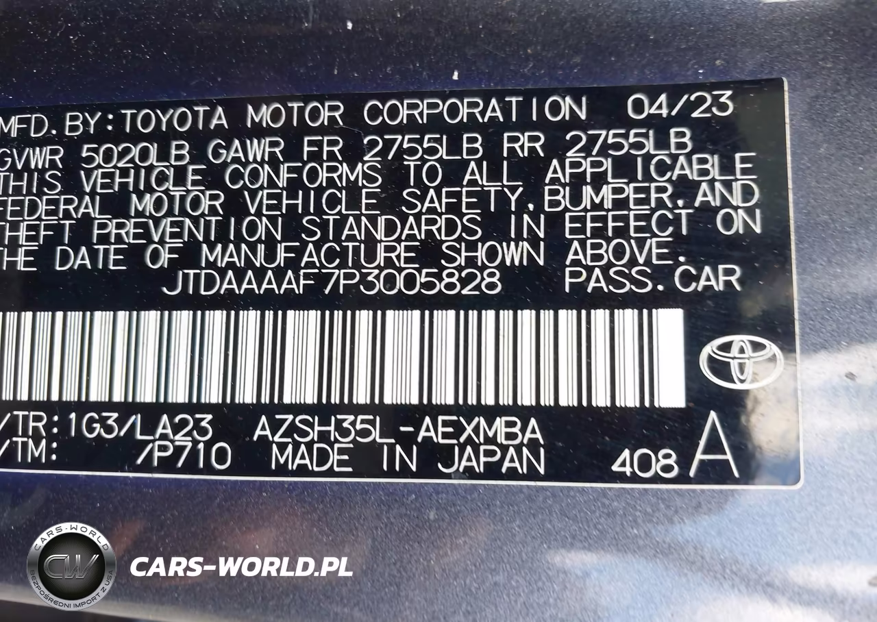 2023 Toyota Crown Limited VIN:JTDAAAAF7P3005828 - 9