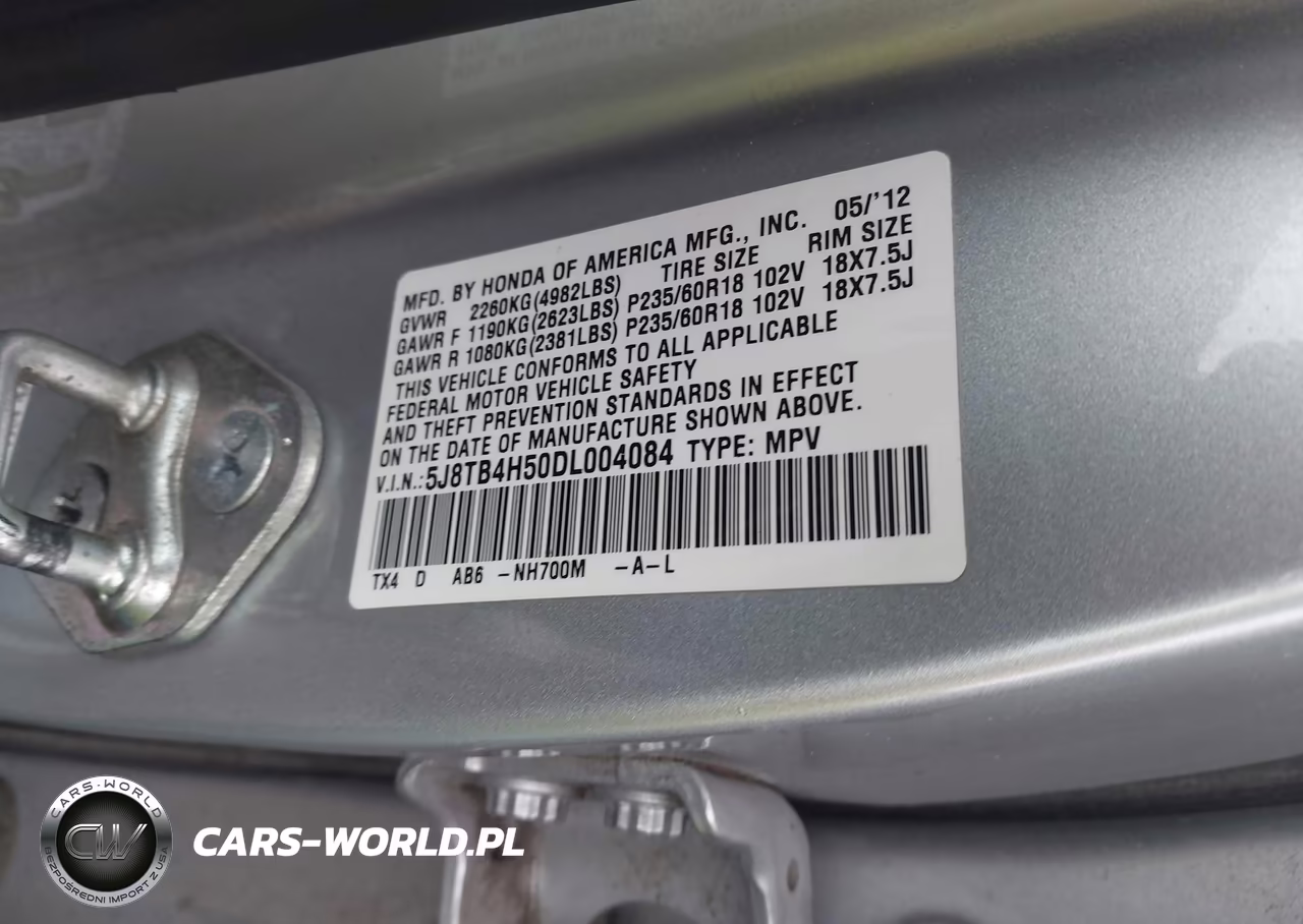 2013 Acura Rdx VIN:5J8TB4H50DL004084 - 9
