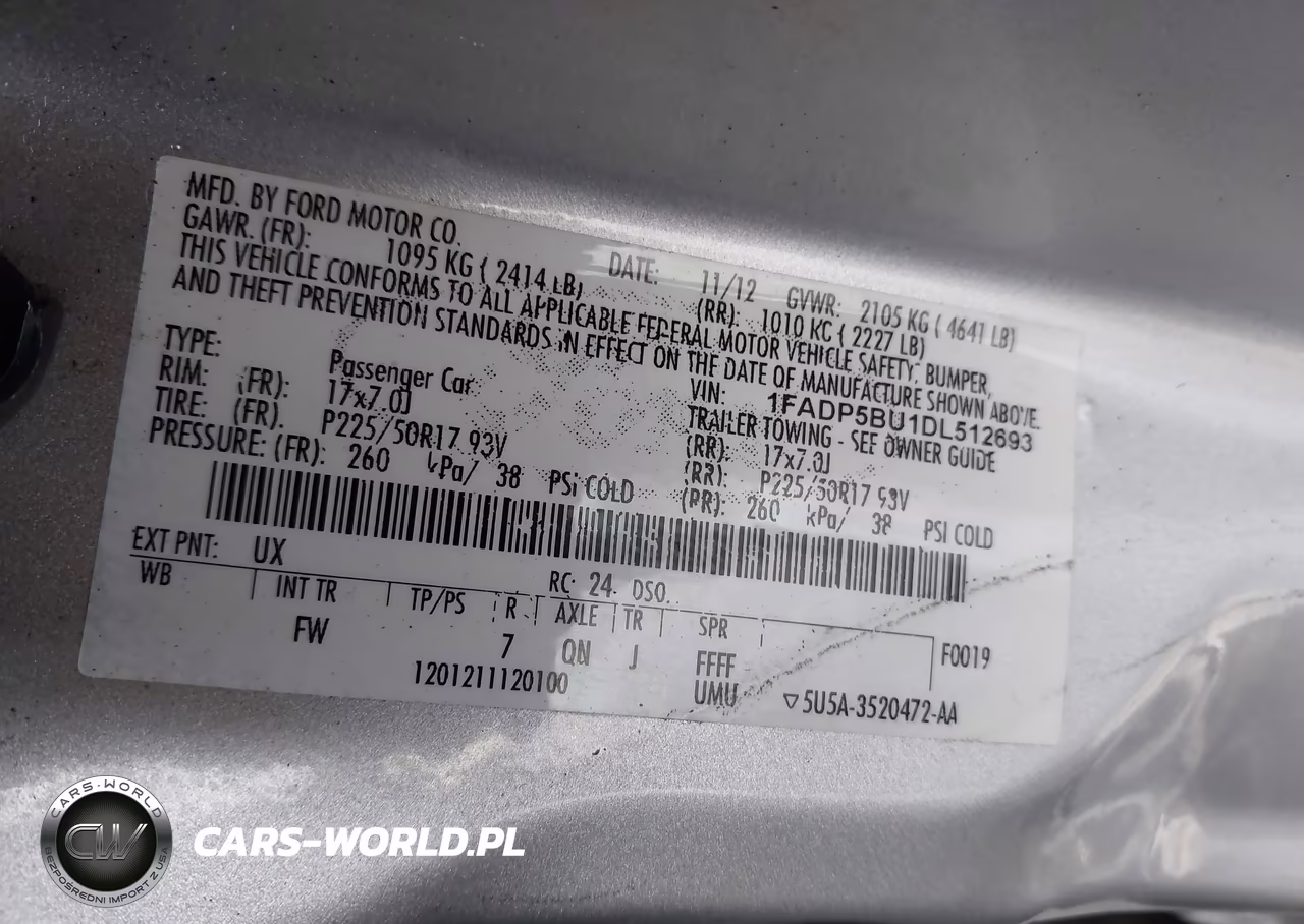 2013 Ford C-Max Hybrid Sel VIN:1FADP5BU1DL512693 - 9