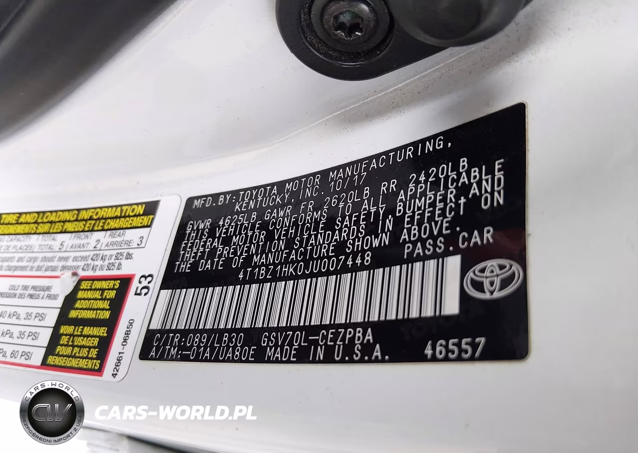 2018 Toyota Camry Xse V6 VIN:4T1BZ1HK0JU007448 - 9