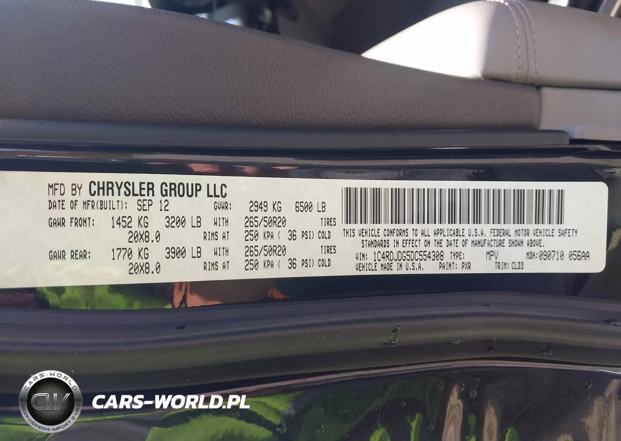 2013 Dodge Durango Crew VIN:1C4RDJDG5DC554308 - 9