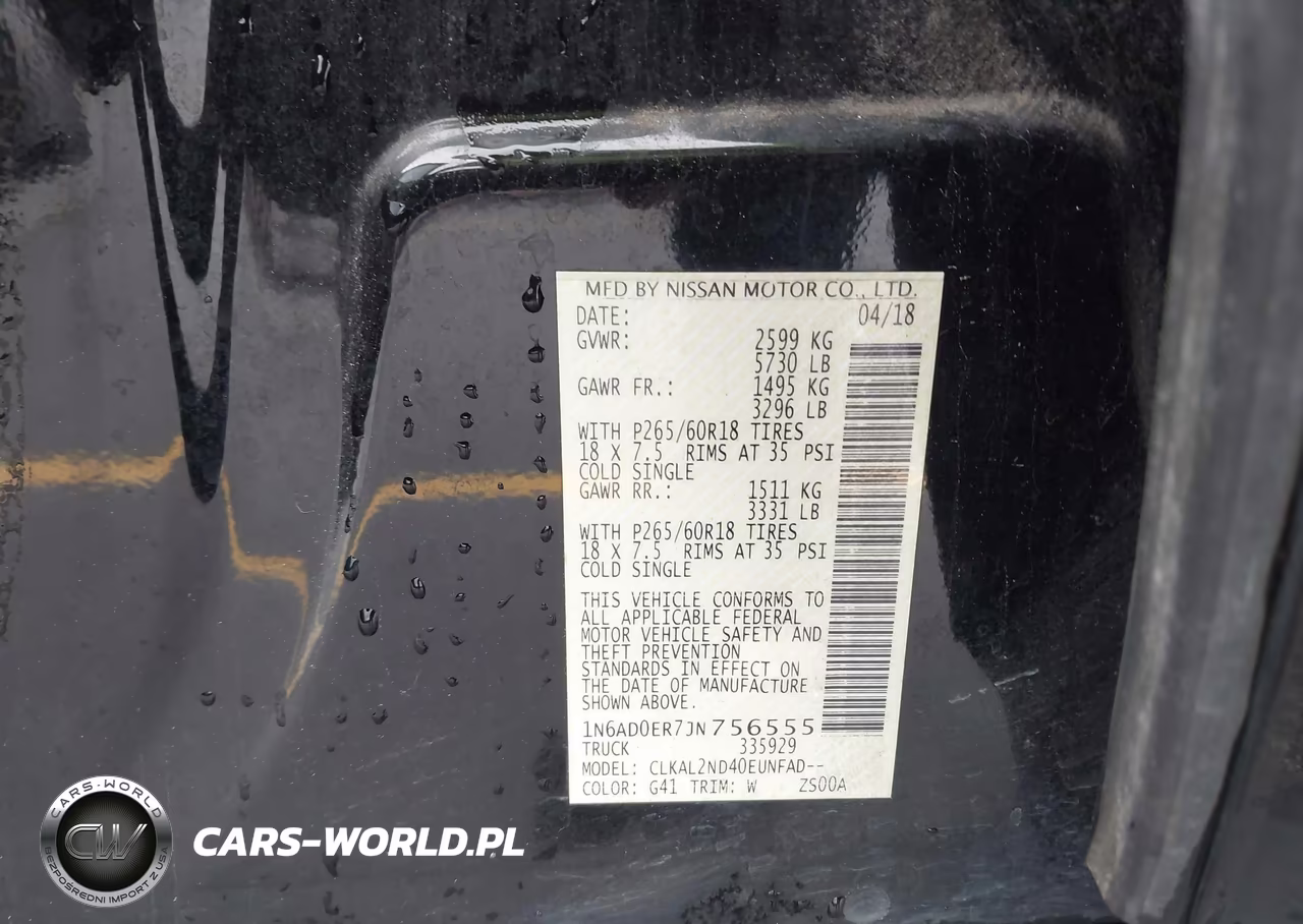 2018 Nissan Frontier Sv VIN:1N6AD0ER7JN756555 - 9