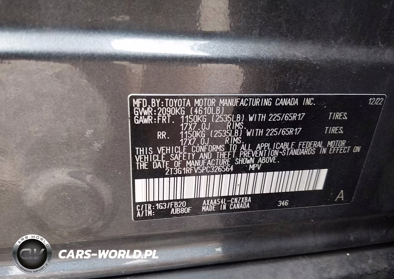 2023 Toyota Rav4 Le VIN:2T3G1RFV5PC326564 - 9