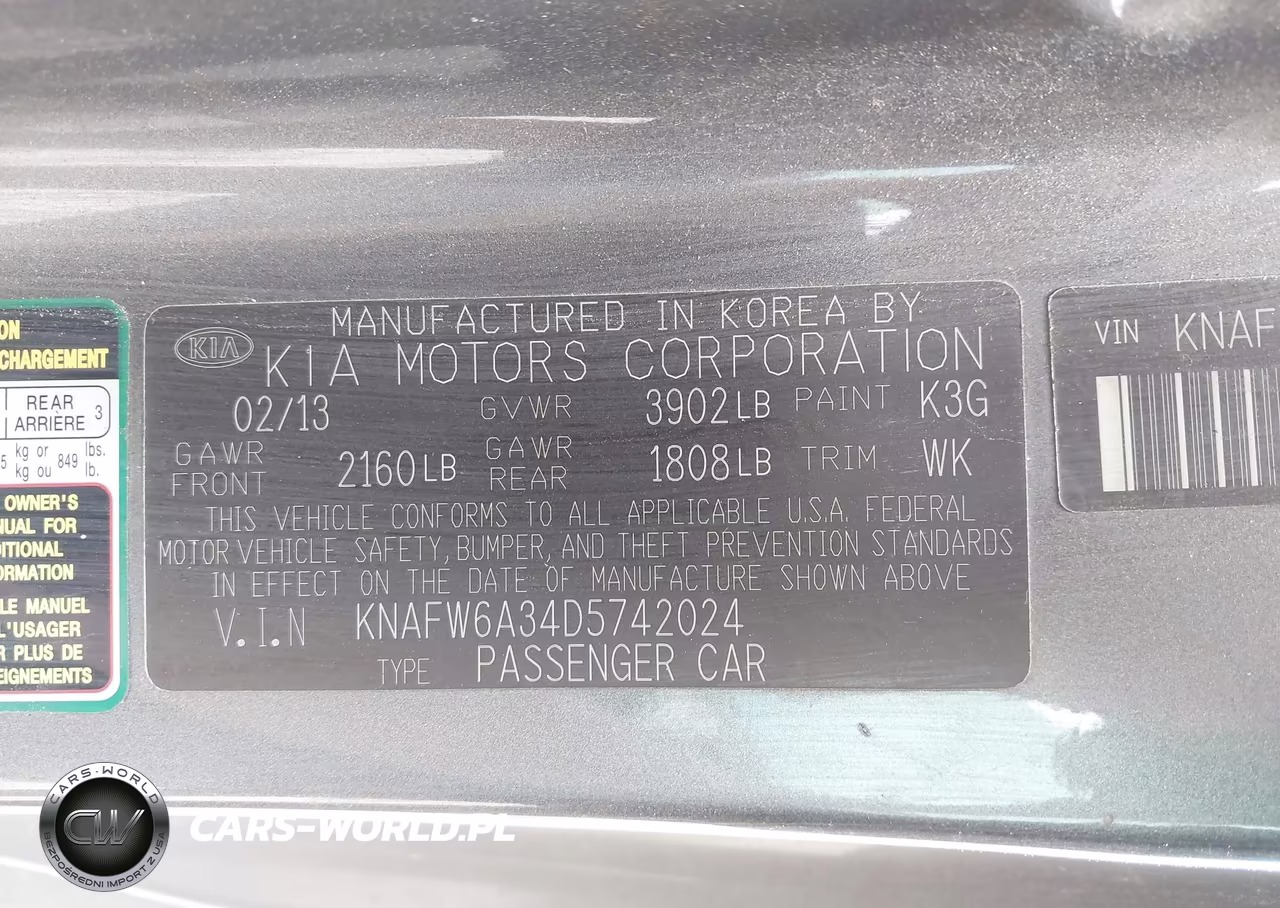 2013 Kia Forte Koup Sx VIN:KNAFW6A34D5742024 - 9