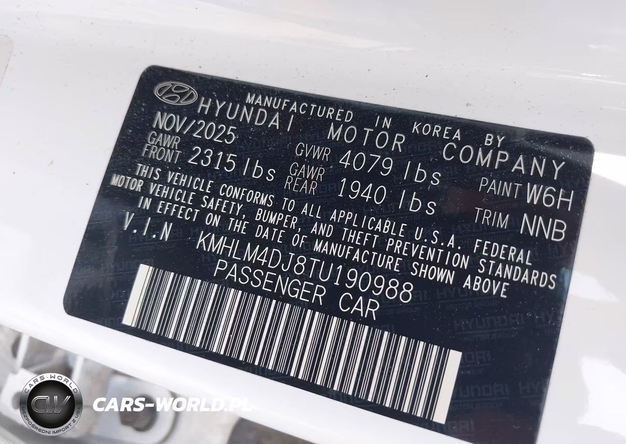 2026 Hyundai Elantra Hybrid Blue VIN:KMHLM4DJ8TU190988 - 9