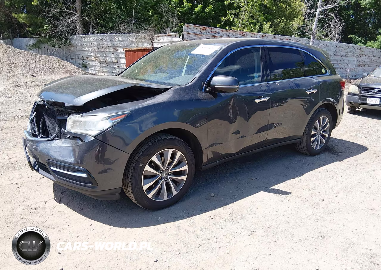2015 Acura Mdx Technology Package VIN:5FRYD4H41FB014018 - 2