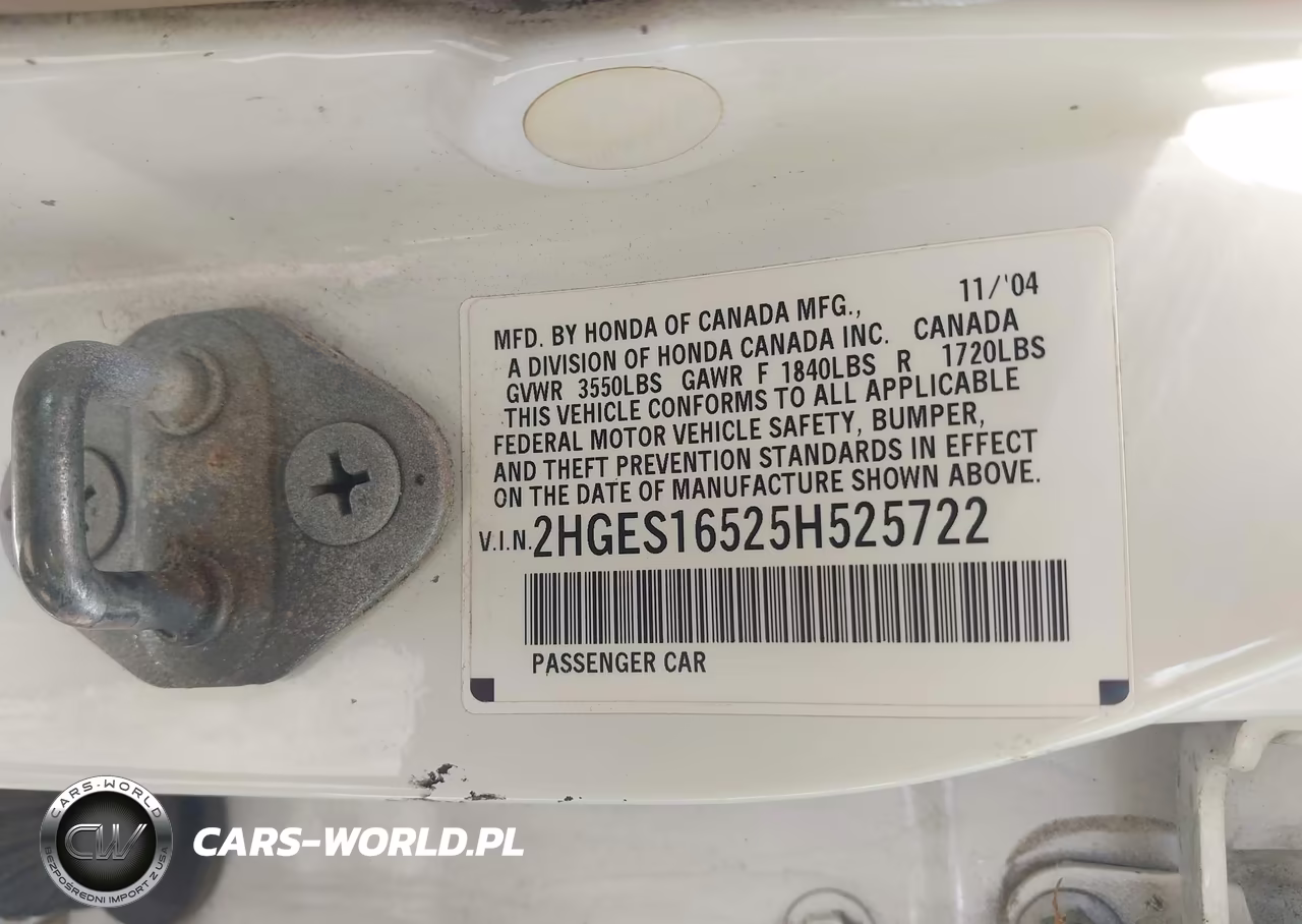 2005 Honda Civic Lx VIN:2HGES16525H525722 - 9