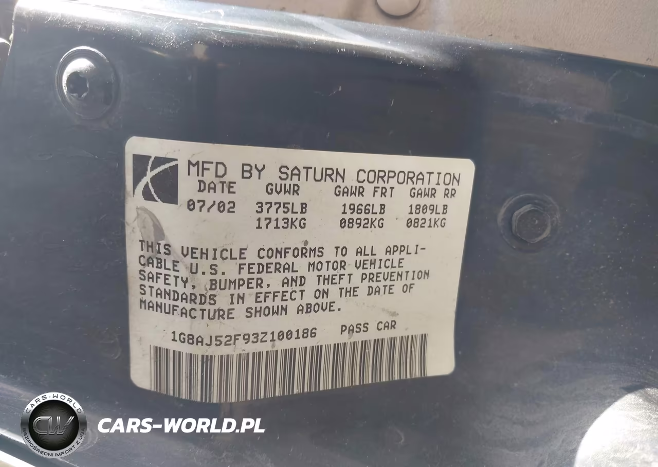 2003 Saturn Ion 2 VIN:1G8AJ52F93Z100186 - 9