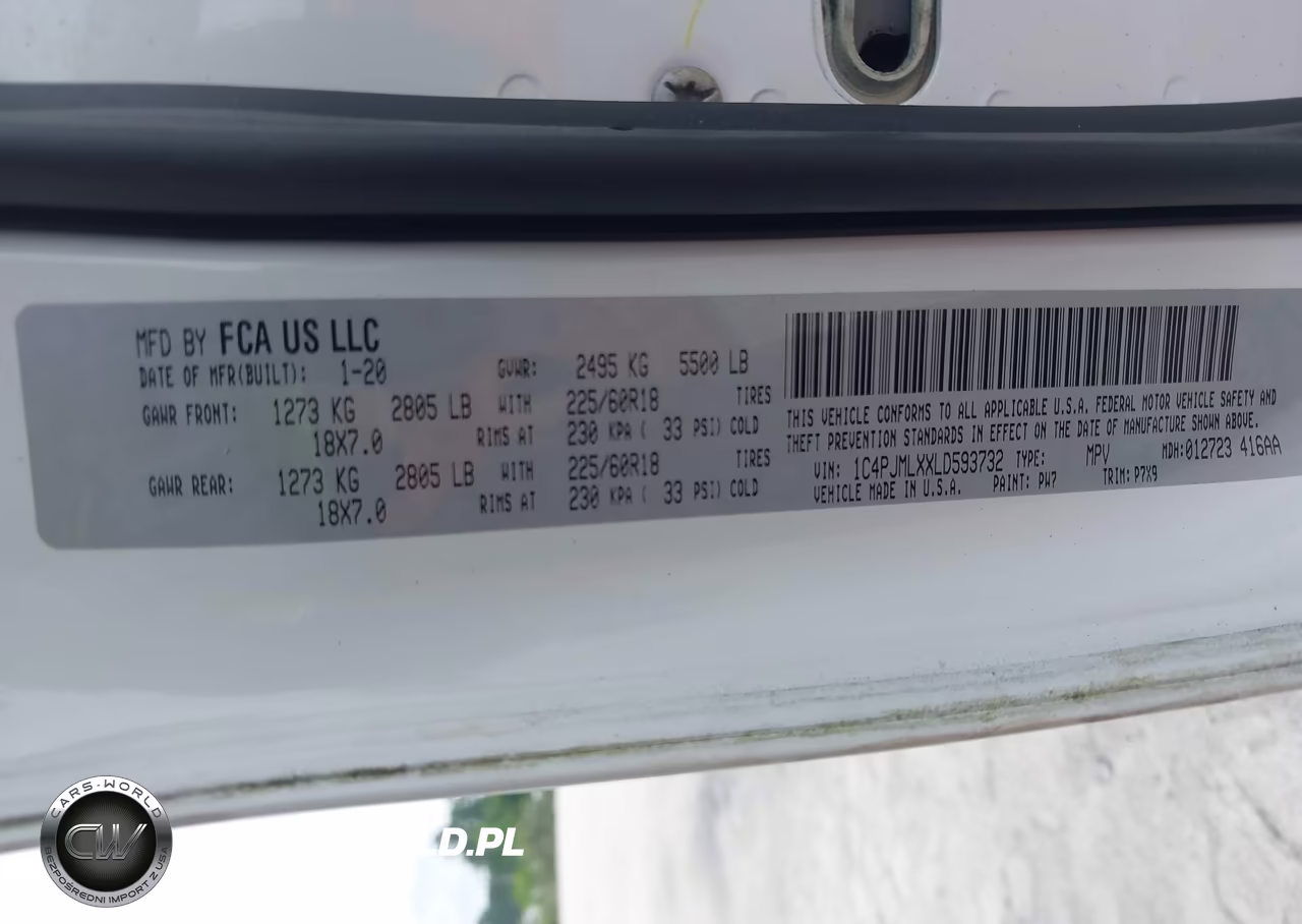 2020 Jeep Cherokee Altitude 4X4 VIN:1C4PJMLXXLD593732 - 9