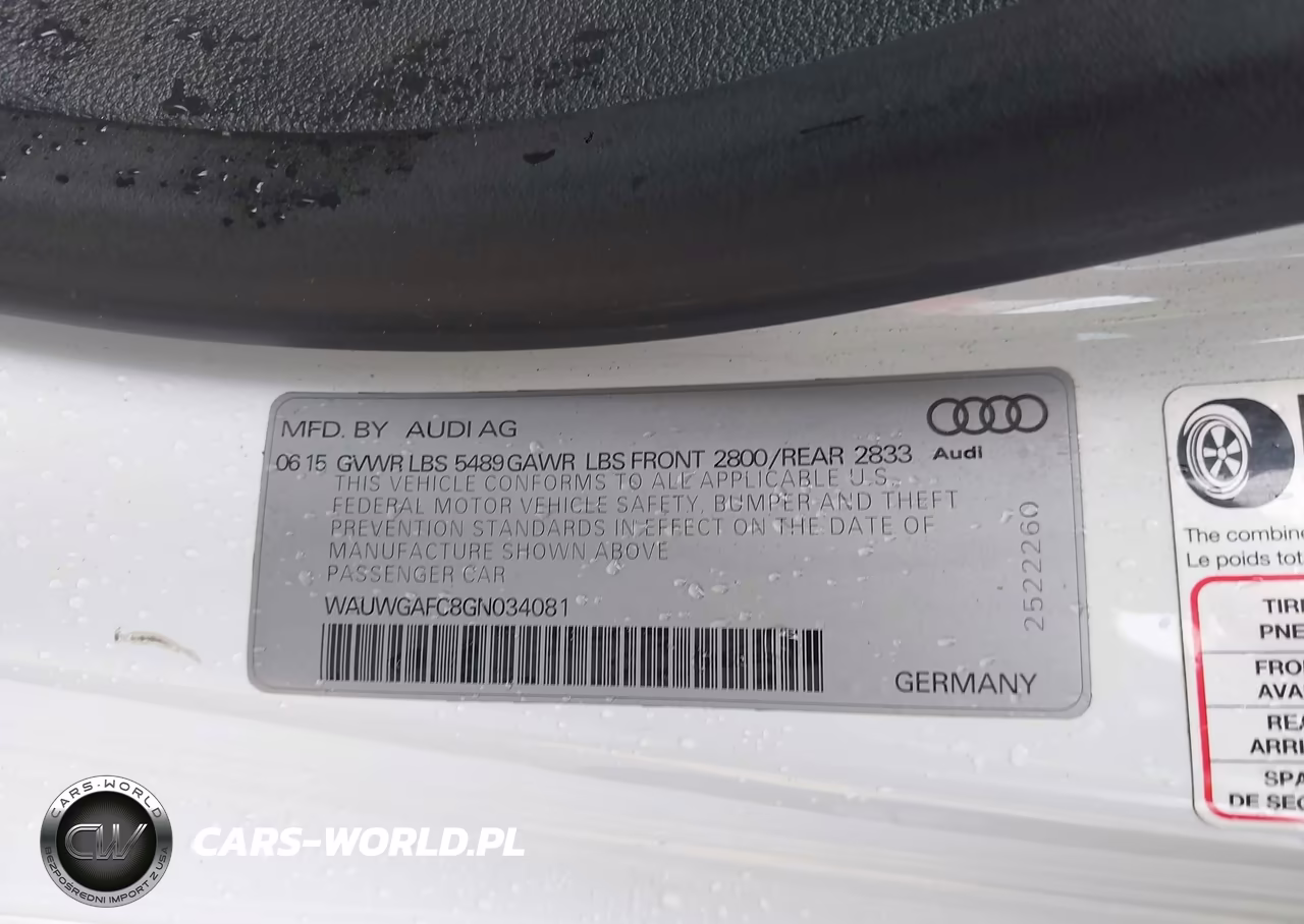 2016 Audi A7 3.0T Premium Plus VIN:WAUWGAFC8GN034081 - 9