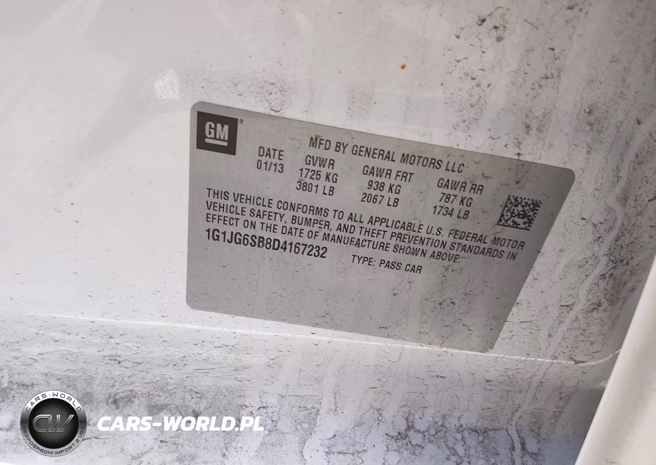 2013 Chevrolet Sonic Rs Auto VIN:1G1JG6SB8D4167232 - 9