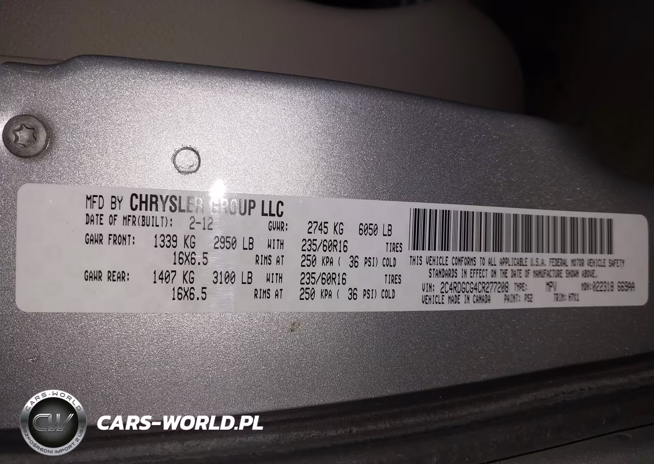 2012 Dodge Grand Caravan Sxt VIN:2C4RDGCG4CR277208 - 9