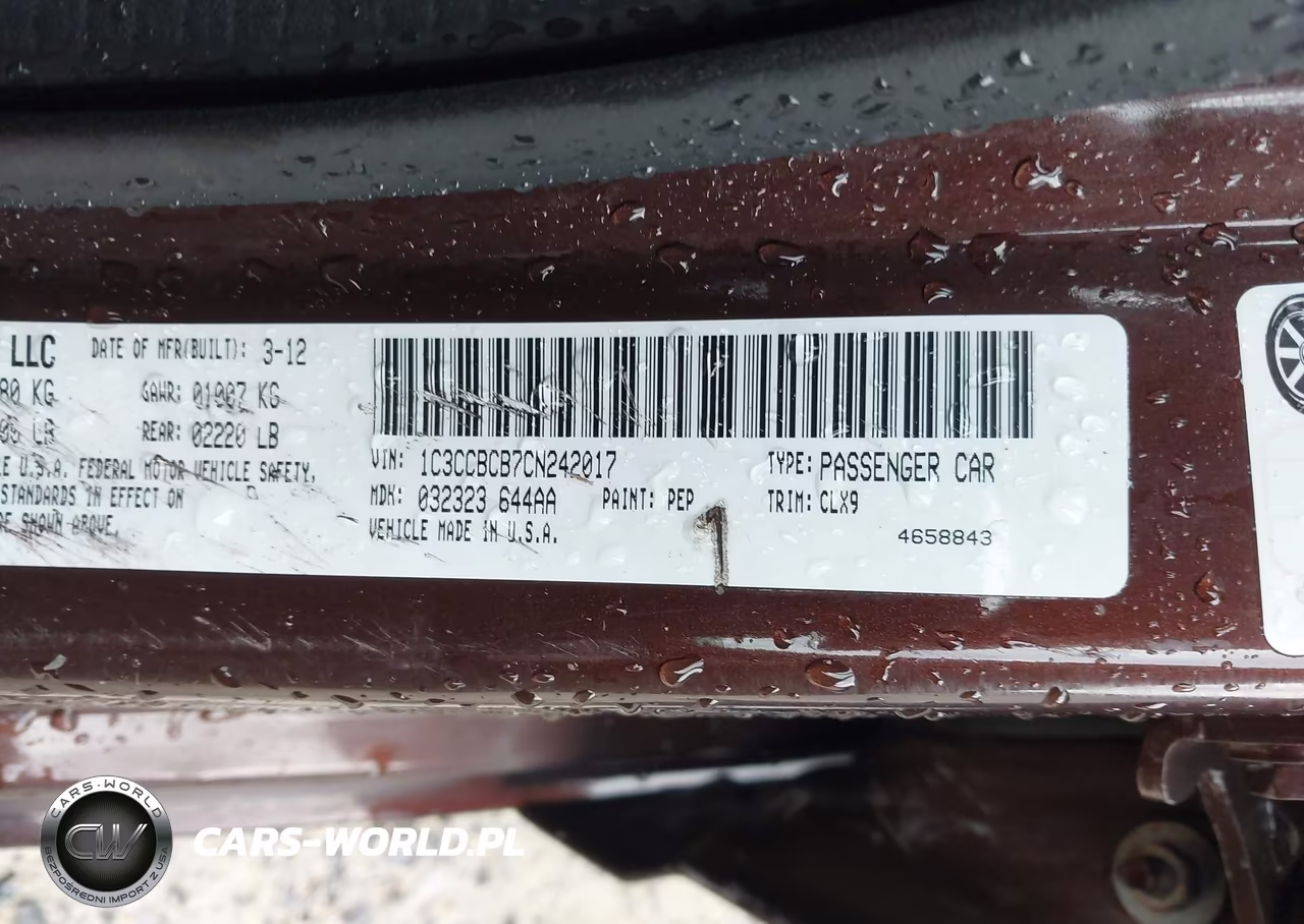 2012 Chrysler 200 Limited VIN:1C3CCBCB7CN242017 - 9