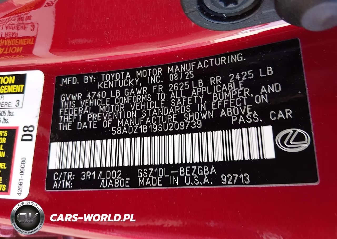 2025 Lexus Es 350 VIN:58ADZ1B19SU209739 - 9