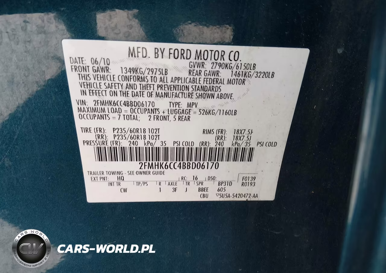 2011 Ford Flex Sel VIN:2FMHK6CC4BBD06170 - 9