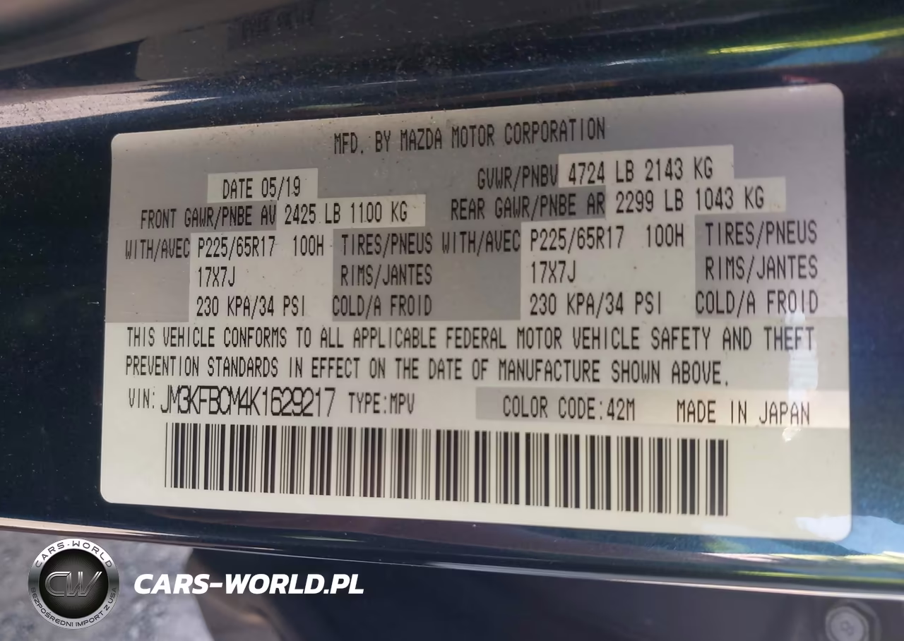 2019 Mazda Cx-5 Touring VIN:JM3KFBCM4K1629217 - 9