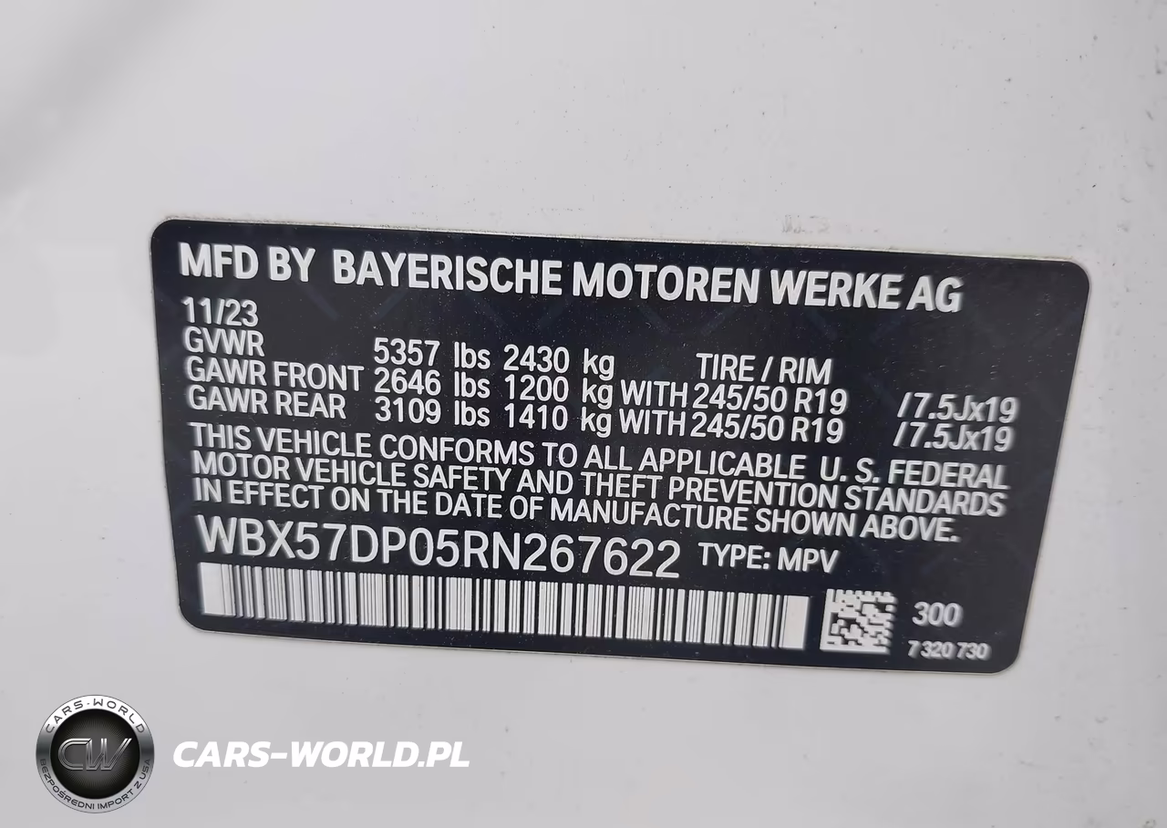 2024 BMW X3 xDrive30I VIN:WBX57DP05RN267622 - 9