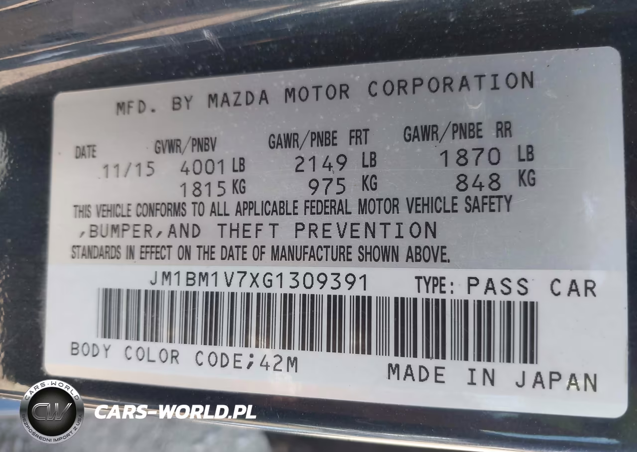 2016 Mazda Mazda3 I Touring VIN:JM1BM1V7XG1309391 - 9