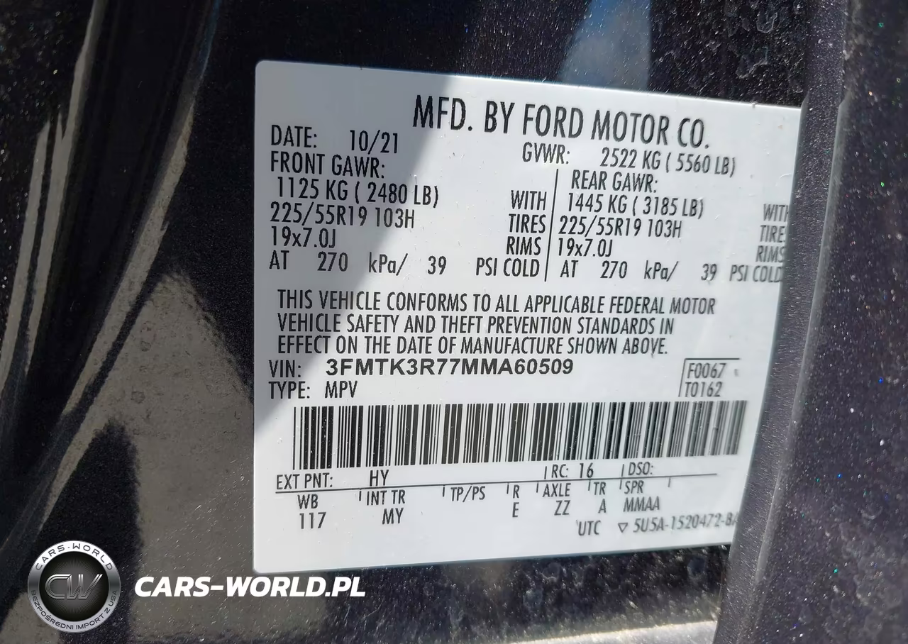 2021 Ford Mustang Mach-E Premium VIN:3FMTK3R77MMA60509 - 9