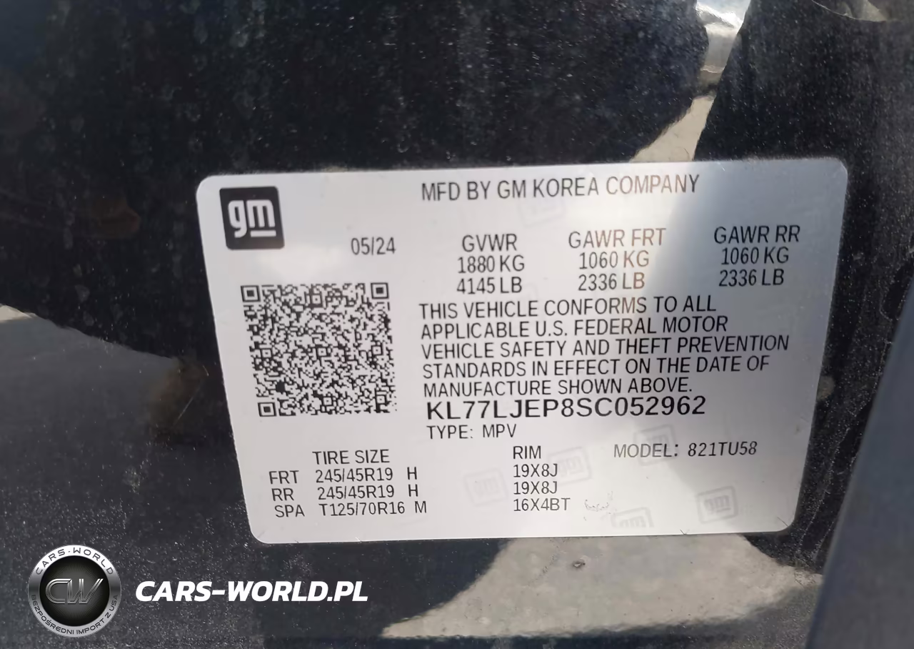 2025 Chevrolet Trax Fwd 2Rs VIN:KL77LJEP8SC052962 - 9