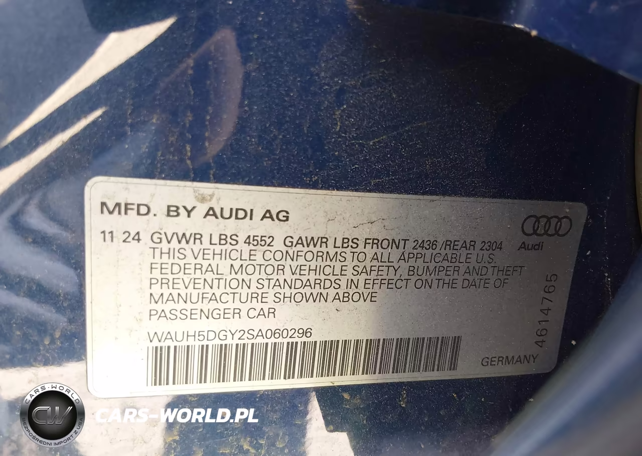 2025 Audi S3 Premium Plus Tfsi Quattro S Tronic VIN:WAUH5DGY2SA060296 - 9