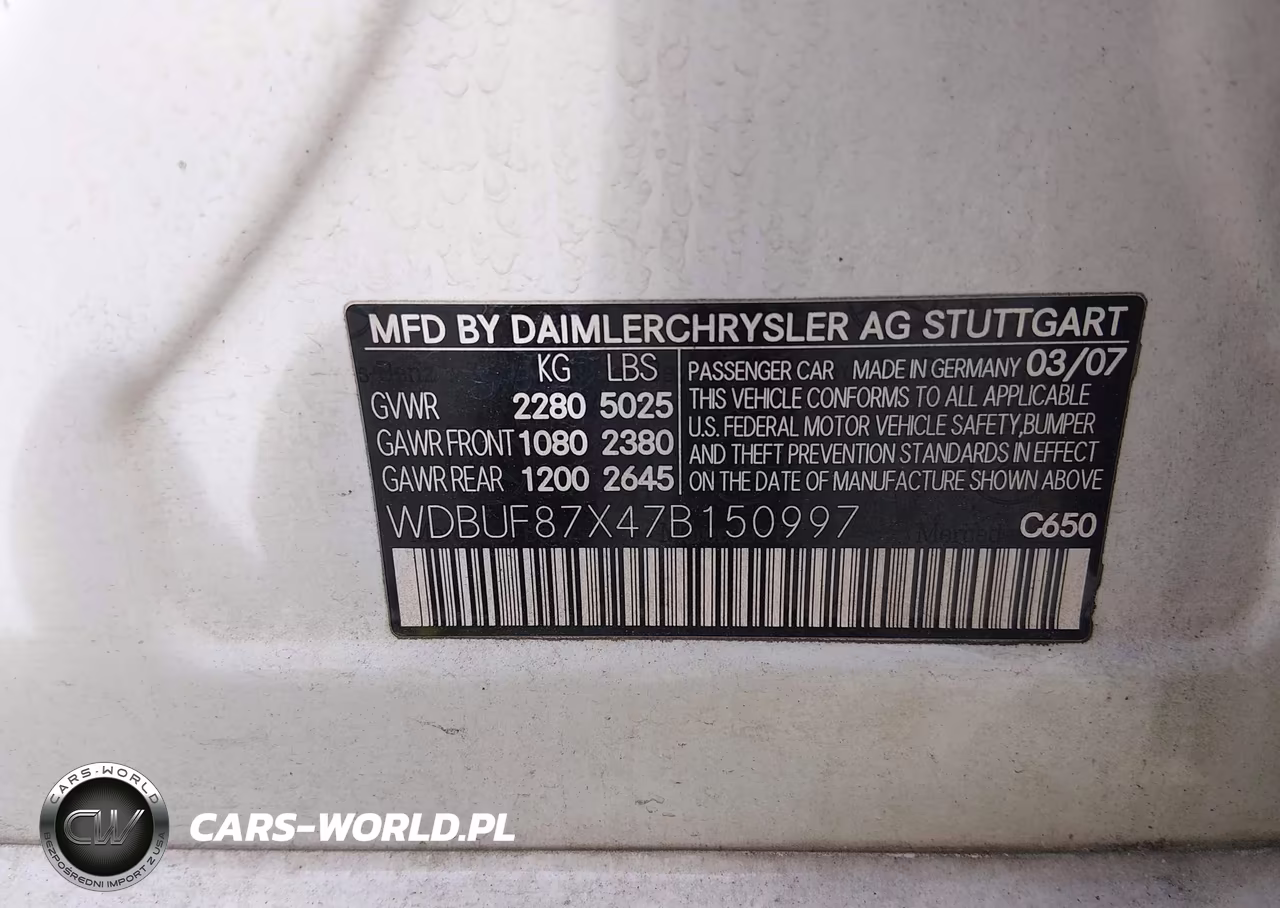 2007 Mercedes-Benz E 350 4Matic VIN:WDBUF87X47B150997 - 9