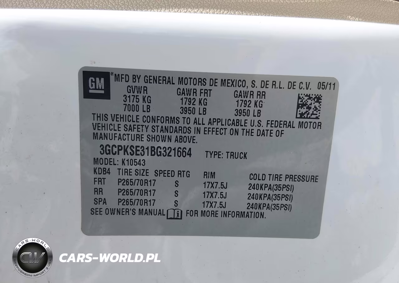 2011 Chevrolet Silverado 1500 Lt VIN:3GCPKSE31BG321664 - 9