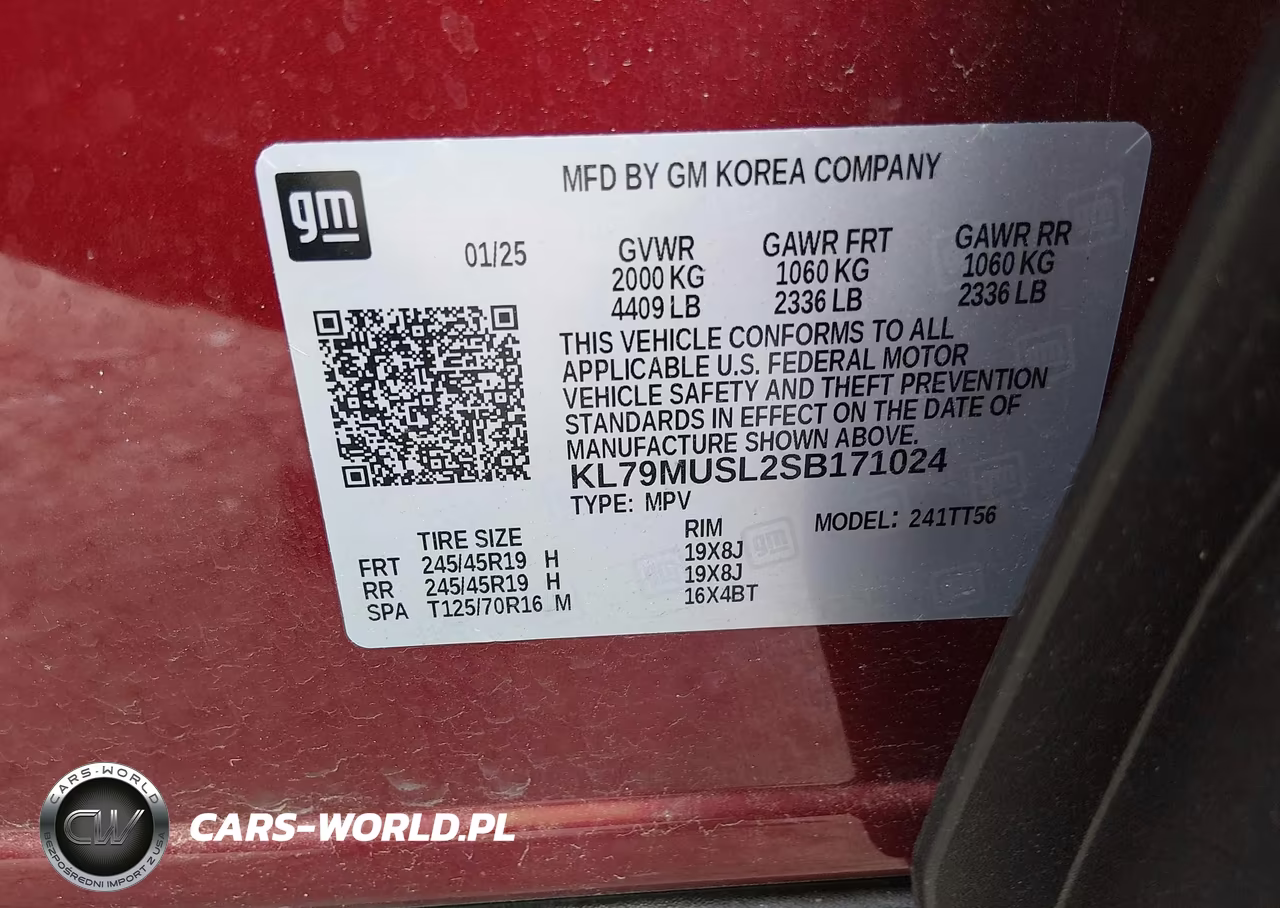 2025 Chevrolet Trailblazer Awd Rs VIN:KL79MUSL2SB171024 - 9