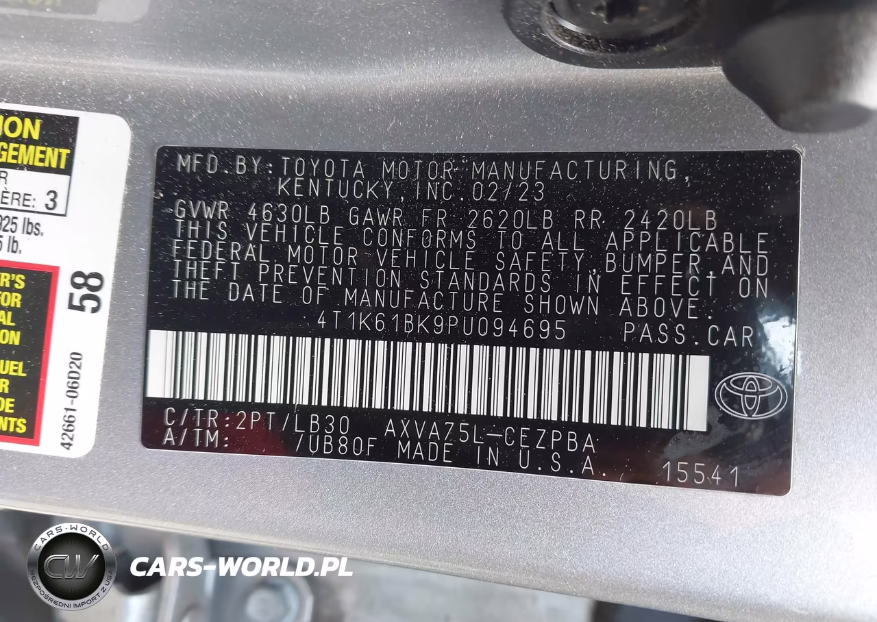 2023 Toyota Camry Xse Awd VIN:4T1K61BK9PU094695 - 9