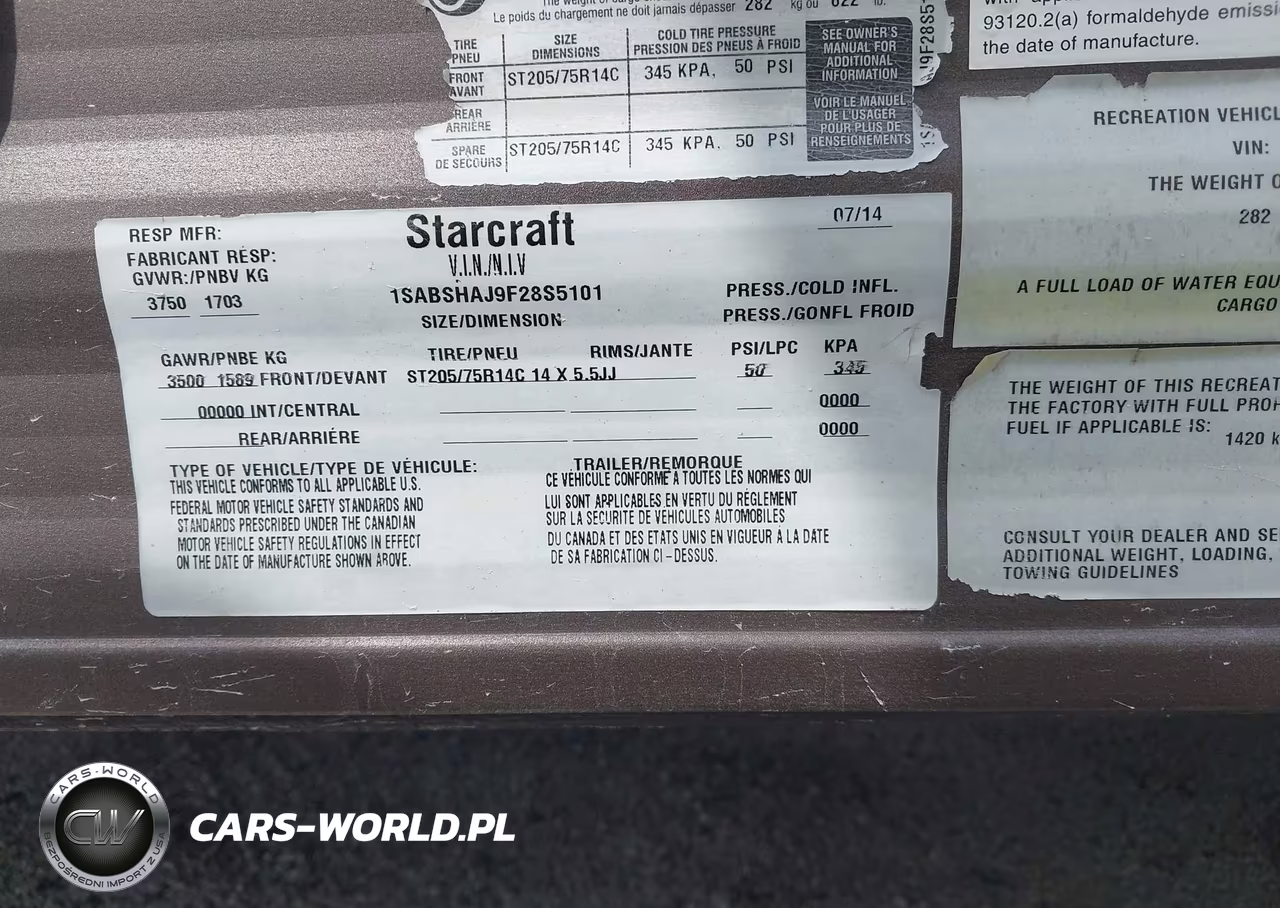 2015 Starcraft Other VIN:1SABSHAJ9F28S5101 - 9